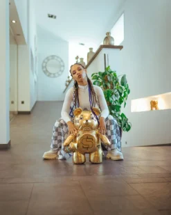 GOLD RUSH MONEYBEAR TEDDYBEAR BACKPACK