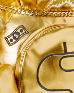 GOLD RUSH MONEYBEAR TEDDYBEAR BACKPACK
