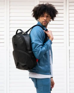 HEAVY METAL SHARK BLACK BACKPACK (DLXV)