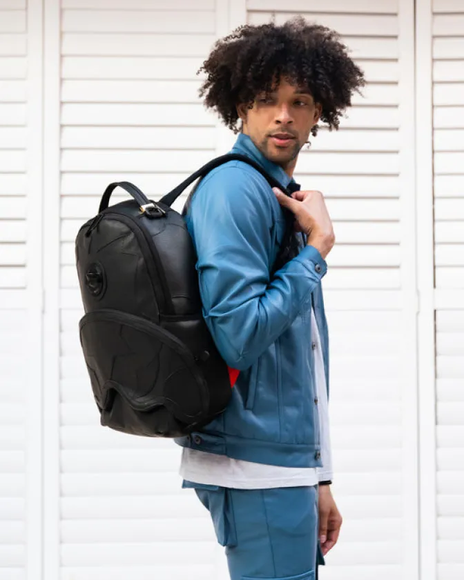 HEAVY METAL SHARK BLACK BACKPACK (DLXV)