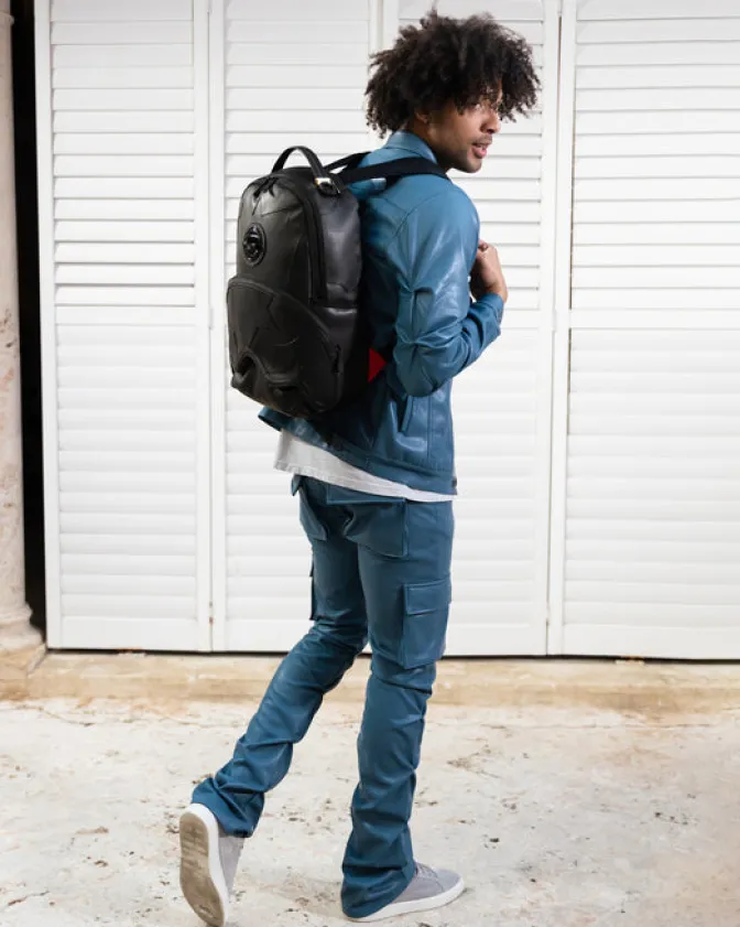 HEAVY METAL SHARK BLACK BACKPACK (DLXV)
