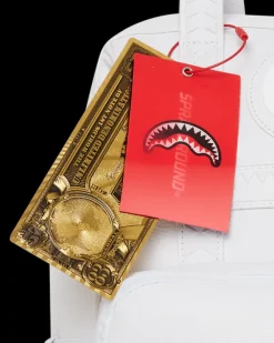HEAVY METAL SHARK WHITE OUT BIZ TOP OPENER BACKPACK
