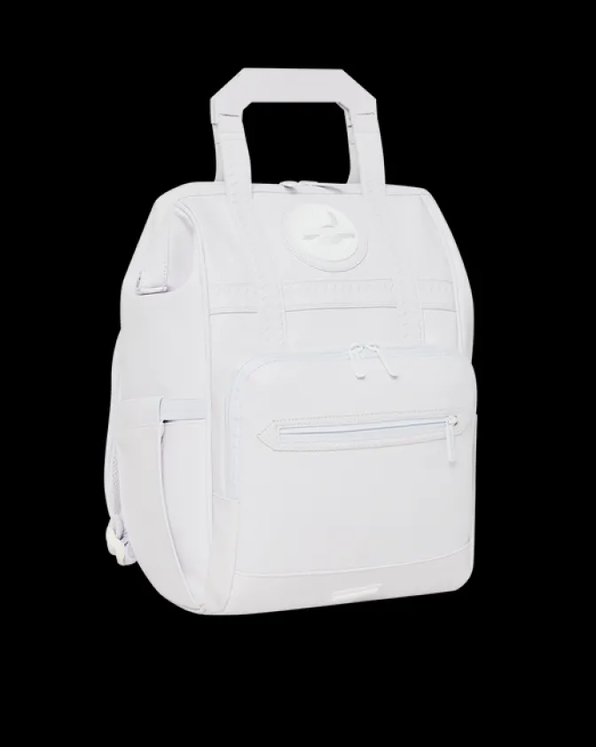HEAVY METAL SHARK WHITE OUT BIZ TOP OPENER BACKPACK