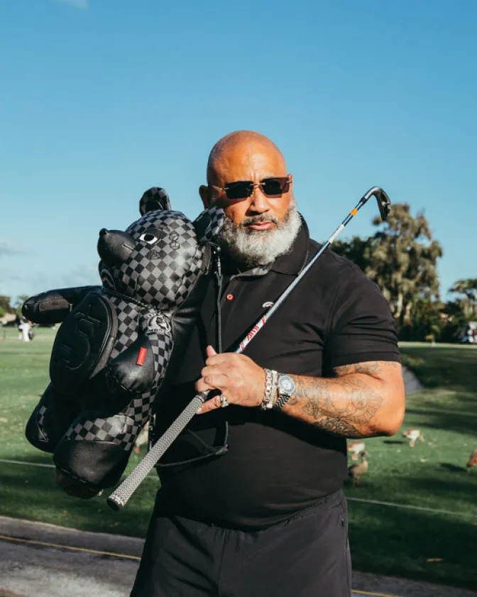 HENNY AIIR TO THE THRONE MONEYBEAR TEDDYBEAR BACKPACK