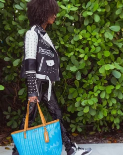 ILLUCHAINS TURQ TOTE