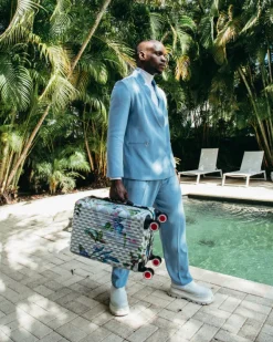 JARDIN DU PALAIS SHARKNAUTICS HARDSHELL CARRY-ON LUGGAGE
