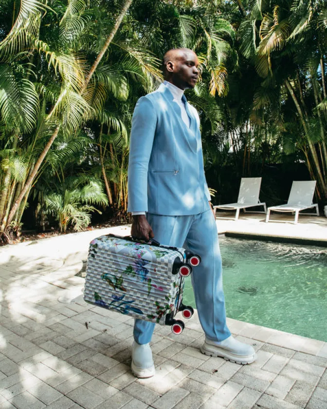 JARDIN DU PALAIS SHARKNAUTICS HARDSHELL CARRY-ON LUGGAGE