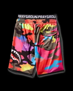 KIDS CAMOBURST SWIM TRUNKS