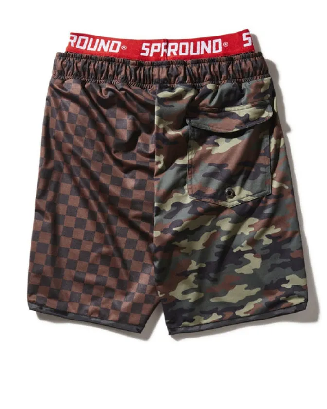 KIDS CHECKS u0026 CAMO SWIM TRUNKS