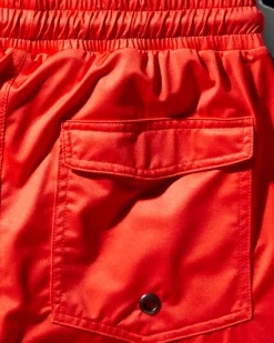 KIDS JAPAN WAVE SWIM TRUNKS (RED)