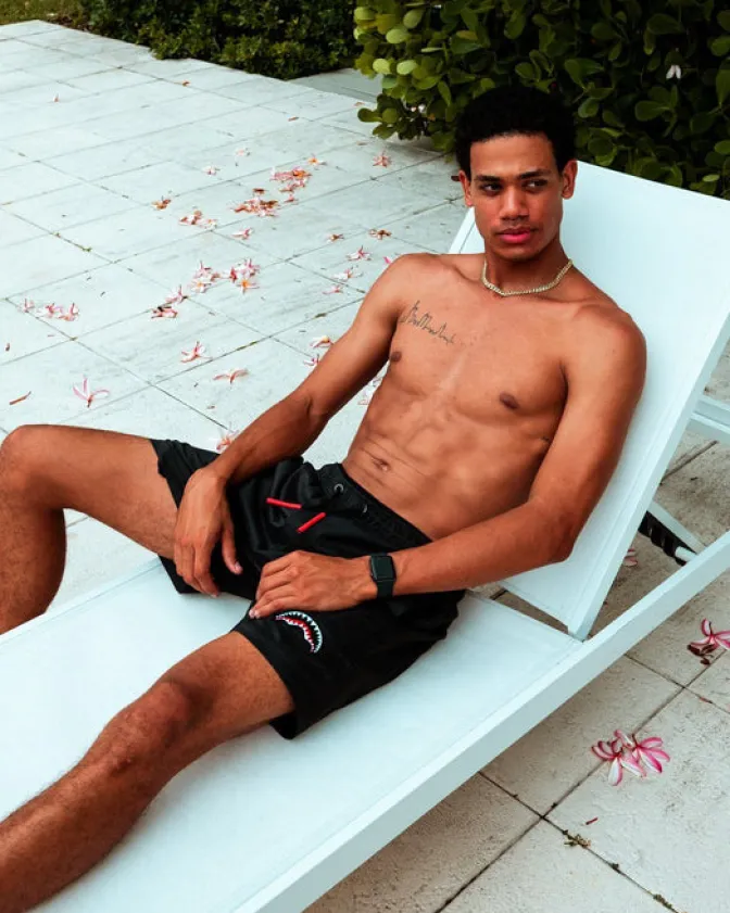 LIGHTS OUT SHOTO SWIM TRUNKS