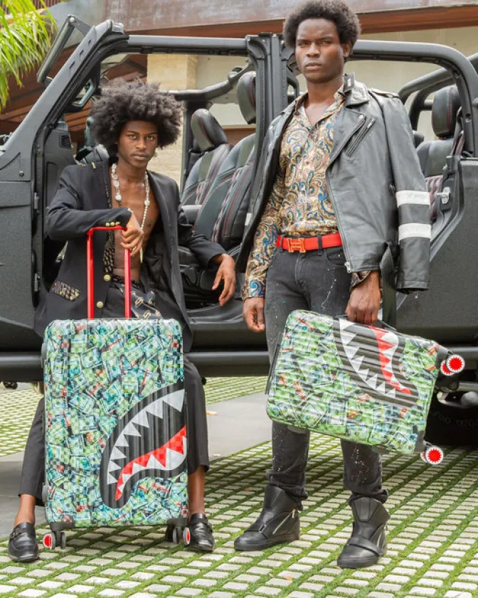 MAMA I MADE IT SHARKITECTURE HARDSHELL FULL-SIZE LUGGAGE