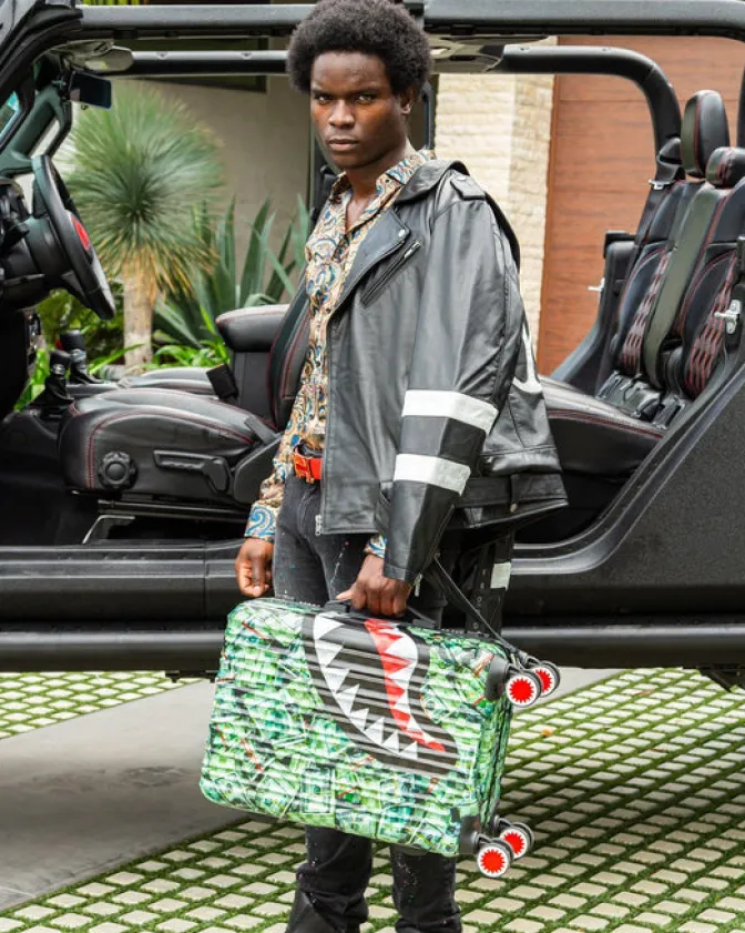 MAMA I MADE IT SHARKNAUTICS HARDSHELL CARRY-ON LUGGAGE