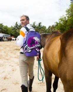 MIAMI BEACH POLO COLLAB BACKPACK (DLXV-PURPLE)