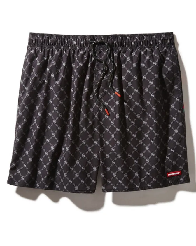 MIDNIGHT MONEYGRAM SHOTO SWIM TRUNKS
