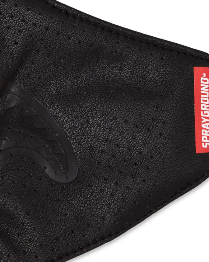 MIDNIGHT SHARK VEGAN LEATHER FACEMASK
