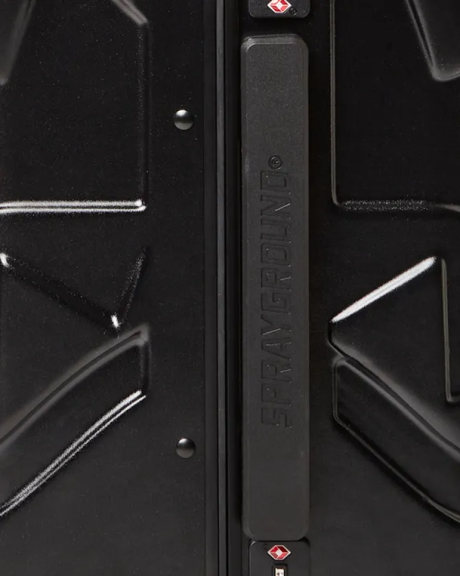MOLDED SHARKITECTURE BLACK HARDSHELL CARRY-ON LUGGAGE