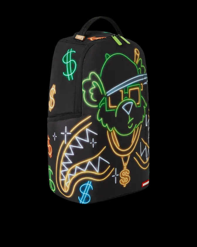 MONEY BEAR CITY LIGHTS BACKPACK