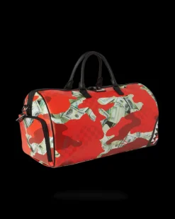 MONEY CAMO (RED) DUFFLE