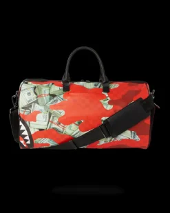 MONEY CAMO (RED) DUFFLE