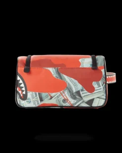 MONEY CAMO (RED) TOILETRY BAG