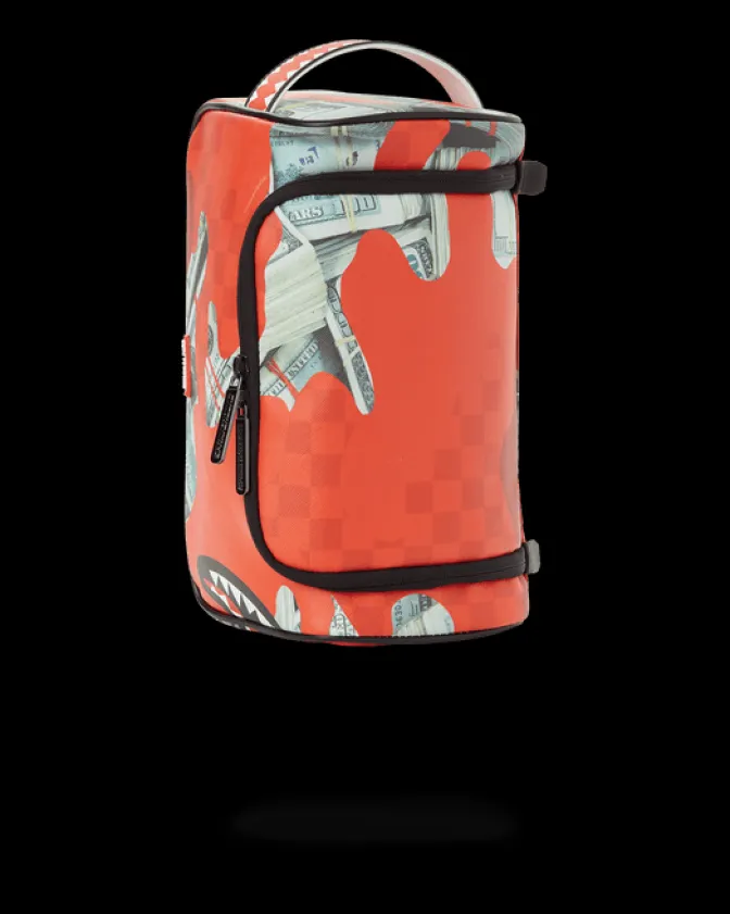 MONEY CAMO (RED) TOILETRY BAG