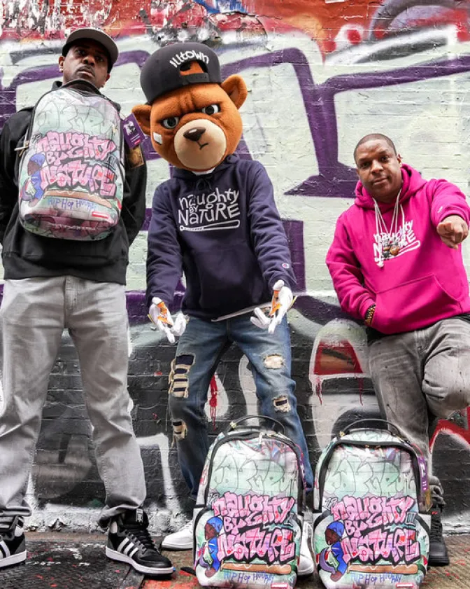 NAUGHTY BY NATURE HIP HOP HOORAY 30TH ANNIVERSARY COLLAB BACKPACK