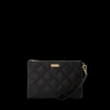 NOIR QUILT GOLD CHAIN SHARK CROSSOVER CLUTCH