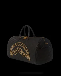 NOIR QUILT GOLD CHAIN SHARK DUFFLE