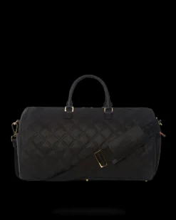 NOIR QUILT GOLD CHAIN SHARK DUFFLE