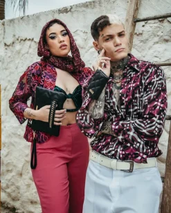 NOIR QUILT GOLD CHAIN SHARK WALLET
