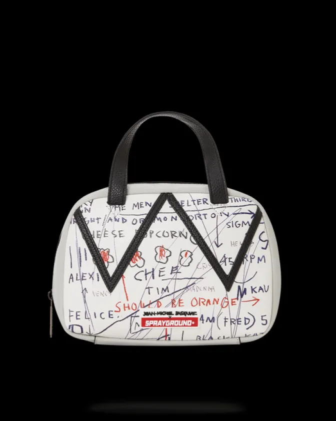 OFFICIAL BASQUIAT UNTITLED (CHEESE POPCORN) 1983 HANDBAG