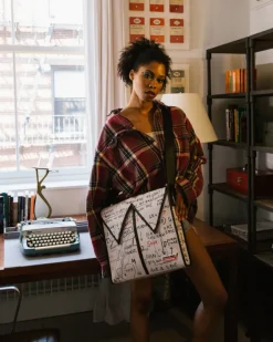 OFFICIAL BASQUIAT UNTITLED (CHEESE POPCORN) 1983 SLING MESSENGER