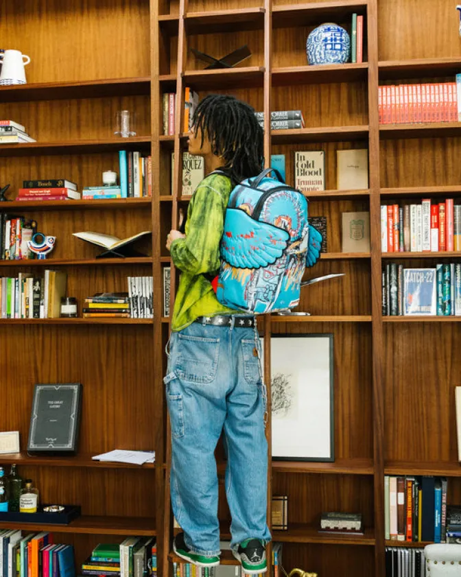 OFFICIAL BASQUIAT UNTITLED (FALLEN ANGEL) 1981 WING BACKPACK (DLXV)