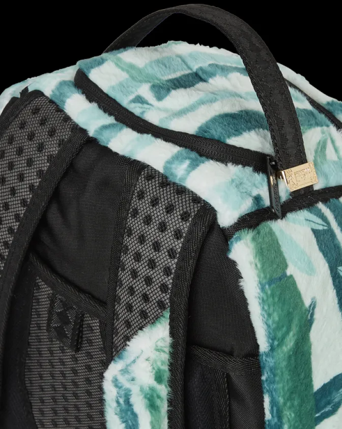 PANDA COZY VELOUR FUR BACKPACK