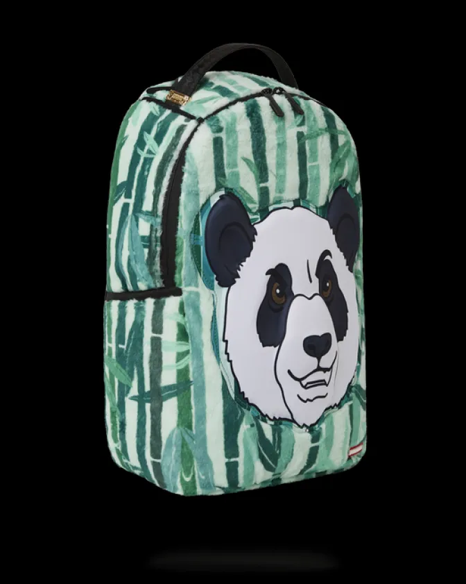 PANDA COZY VELOUR FUR BACKPACK