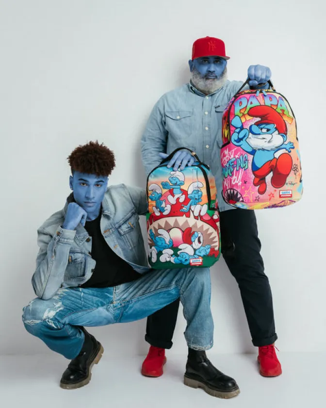 PAPA SMURF ON THE RUN BACKPACK