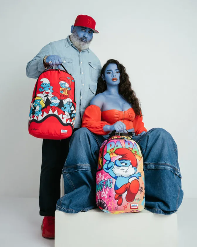 PAPA SMURF ON THE RUN BACKPACK