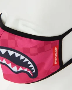 PINK ANIME SHARK FORM-FITTING MASK