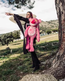 PINK PANTHER UP TO NO GOOD TEDDY BEAR BACKPACK