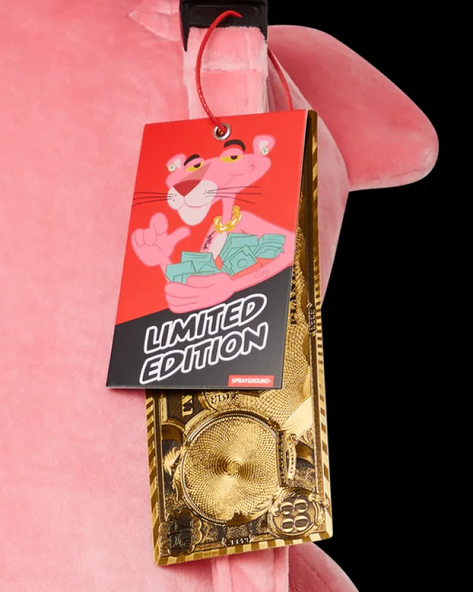 PINK PANTHER UP TO NO GOOD TEDDY BEAR BACKPACK