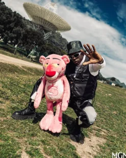 PINK PANTHER UP TO NO GOOD TEDDY BEAR BACKPACK