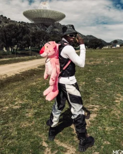 PINK PANTHER UP TO NO GOOD TEDDY BEAR BACKPACK