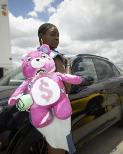 PINK PUNK MONEYBEAR TEDDYBEAR BACKPACK