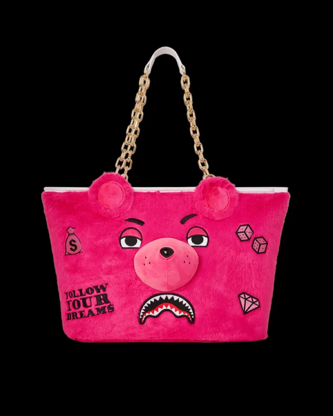 PLUSH MONEYBEAR TOTE (PINK)