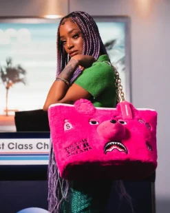 PLUSH MONEYBEAR TOTE (PINK)