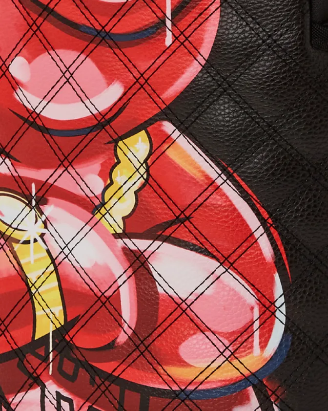 QUILT HAND PAINTED DIABLO BEAR BACKPACK (DLXV)