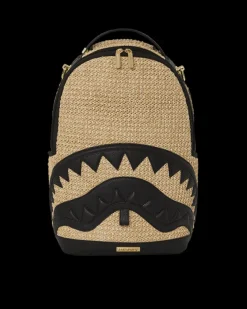 RAFFIA PALM BACKPACK