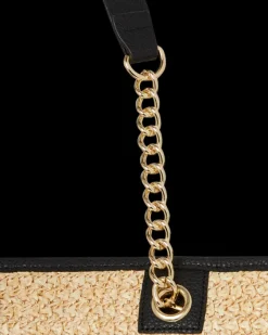 RAFFIA PALM TOTE