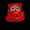 RED LEOPARD NECK WARMER